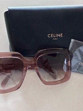 Oversized Square Sunglasses - Brown